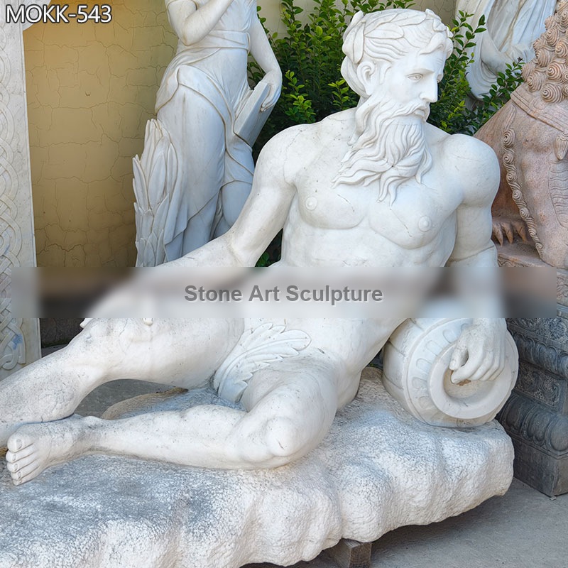 Life Size Reclining Marble Oceanus Statue for Sale detail image