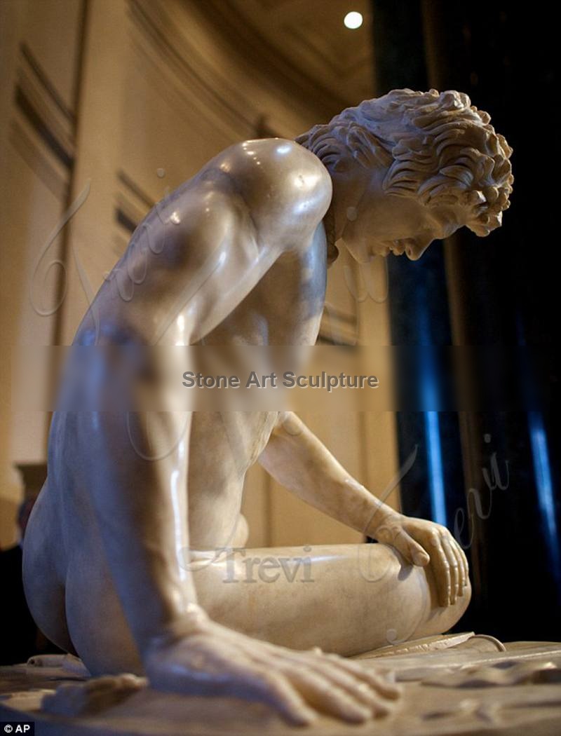 High-Reduction White Marble Dying Gaul Replica for Sale MOK1-008 detail image