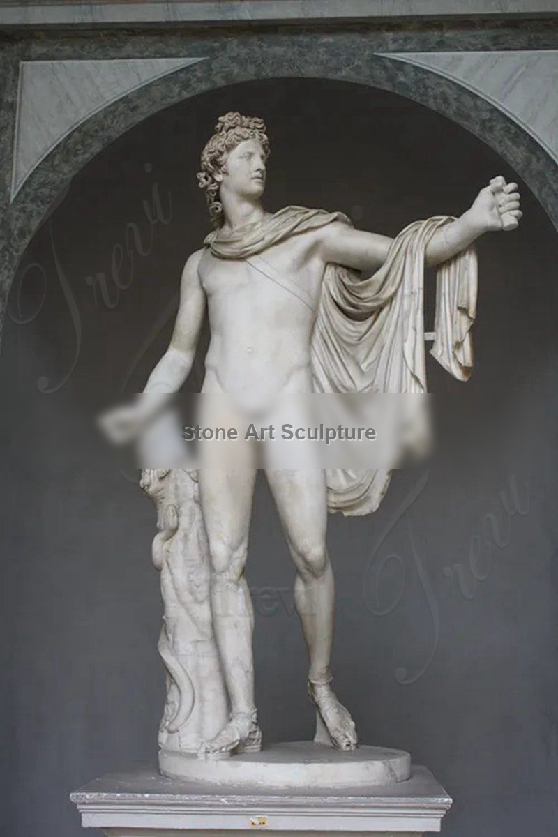 Hand Carving Apollo Marble Bust Desk Decor Factory Supplier MOK1-040 detail image