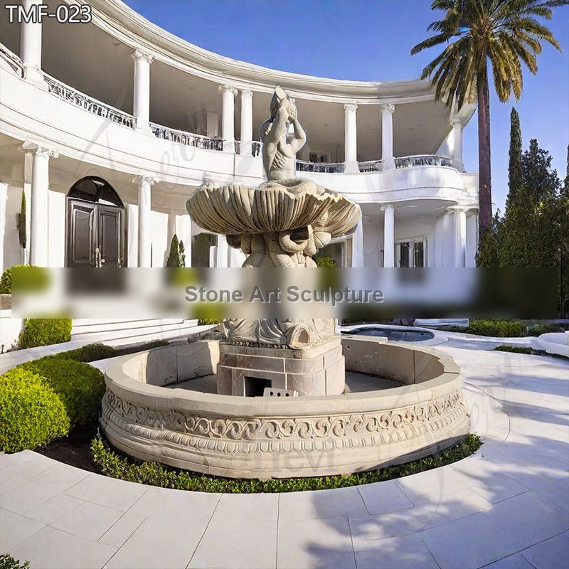 Large Outdoor Water Fountains with Fish Statue for Sale MOK1-045 detail image