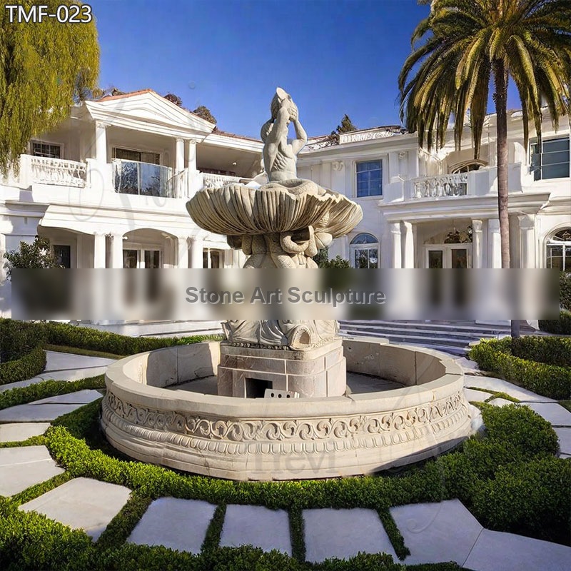 Large Outdoor Water Fountains with Fish Statue for Sale MOK1-045 detail image