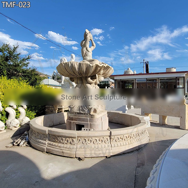 Large Outdoor Water Fountains with Fish Statue for Sale MOK1-045 detail image