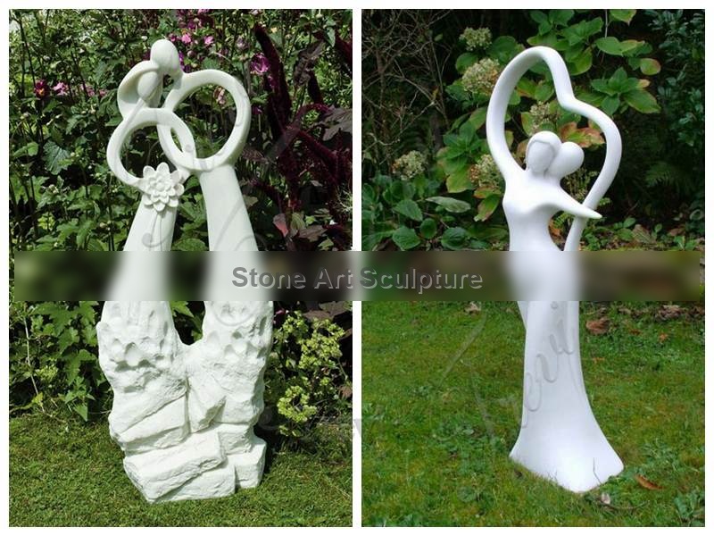Contemporary Abstract Marble Infinite Love Statue for Sale MOK1-067 detail image