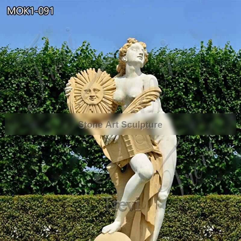 Charming Marble Sun Goddess Statue for Garden MOK1-091