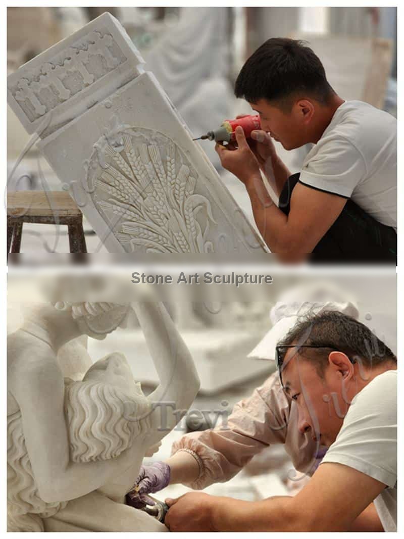 Stunningly Beautiful Marble Relief Sculpture for Home MOK1-108 detail image