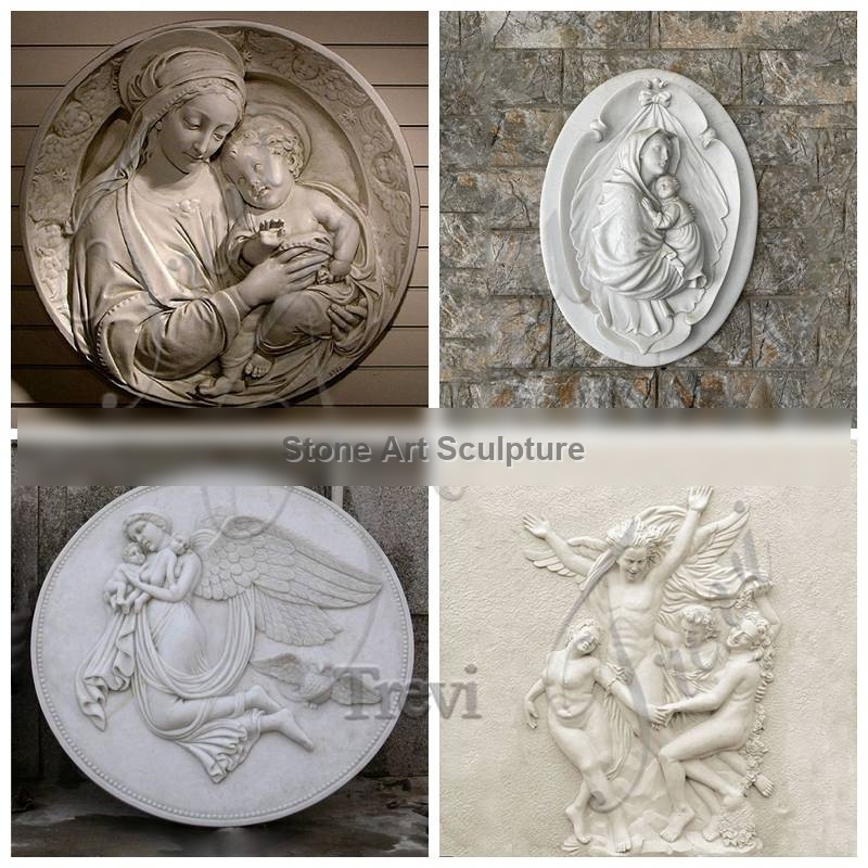 Stunningly Beautiful Marble Relief Sculpture for Home MOK1-108 detail image