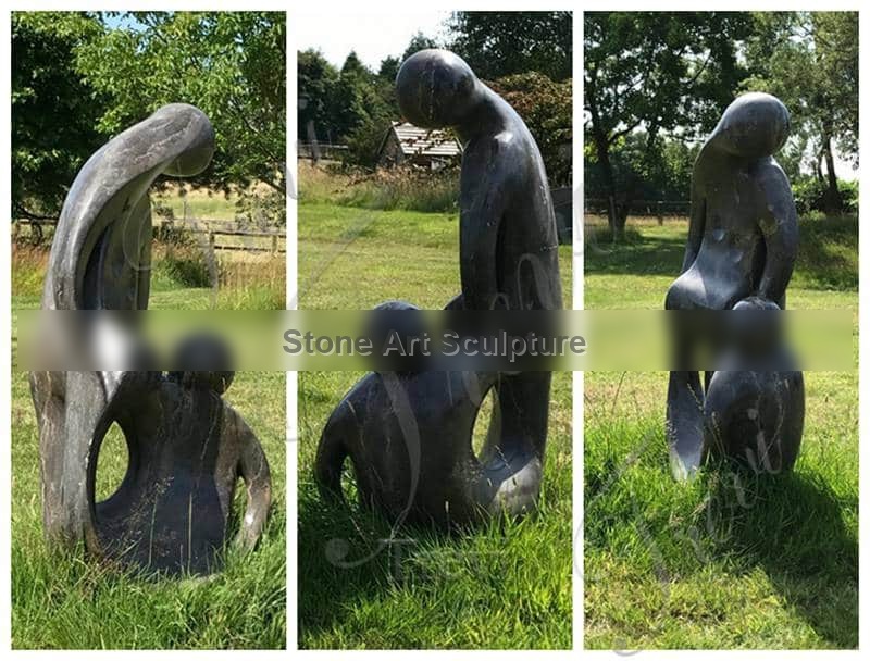 Abstract Mother and Child Marble Sculpture Supplier MOK1-122 detail image