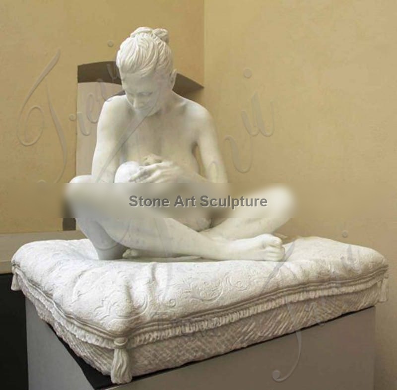 Abstract Mother and Child Marble Sculpture Supplier MOK1-122 detail image