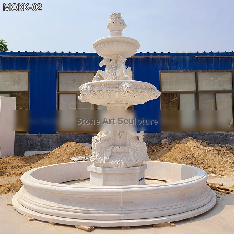 Water Fountains with Horse and Woman Statues MOKK-02 detail image