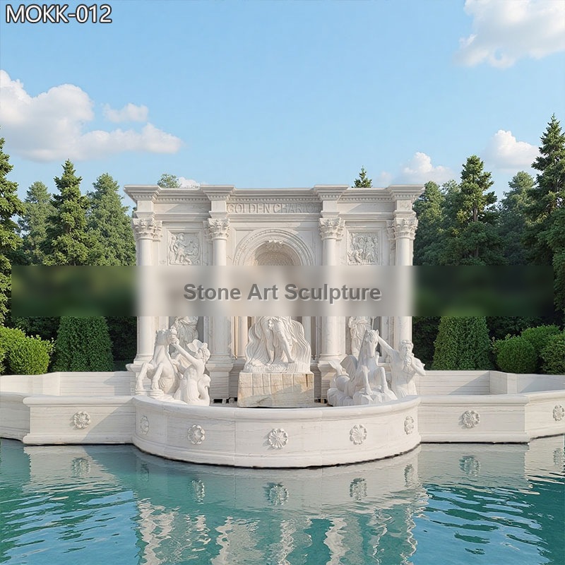 Famous Large Trevi Wall Fountains for the Entrance of the Park