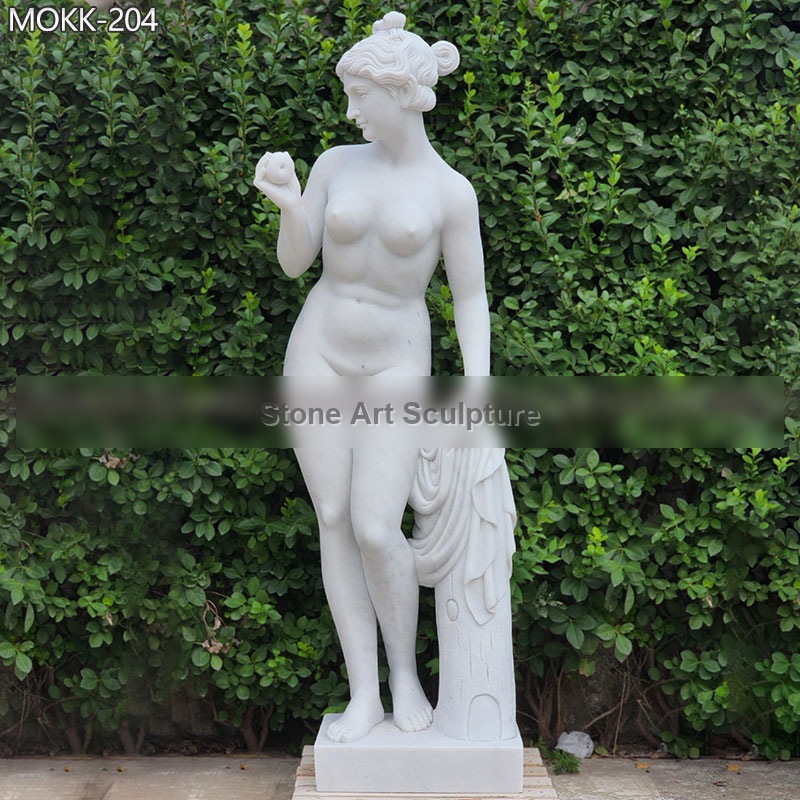 Marble Life Size Venus with Apple Statue for Sale detail image