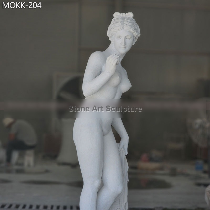 Marble Life Size Venus with Apple Statue for Sale detail image