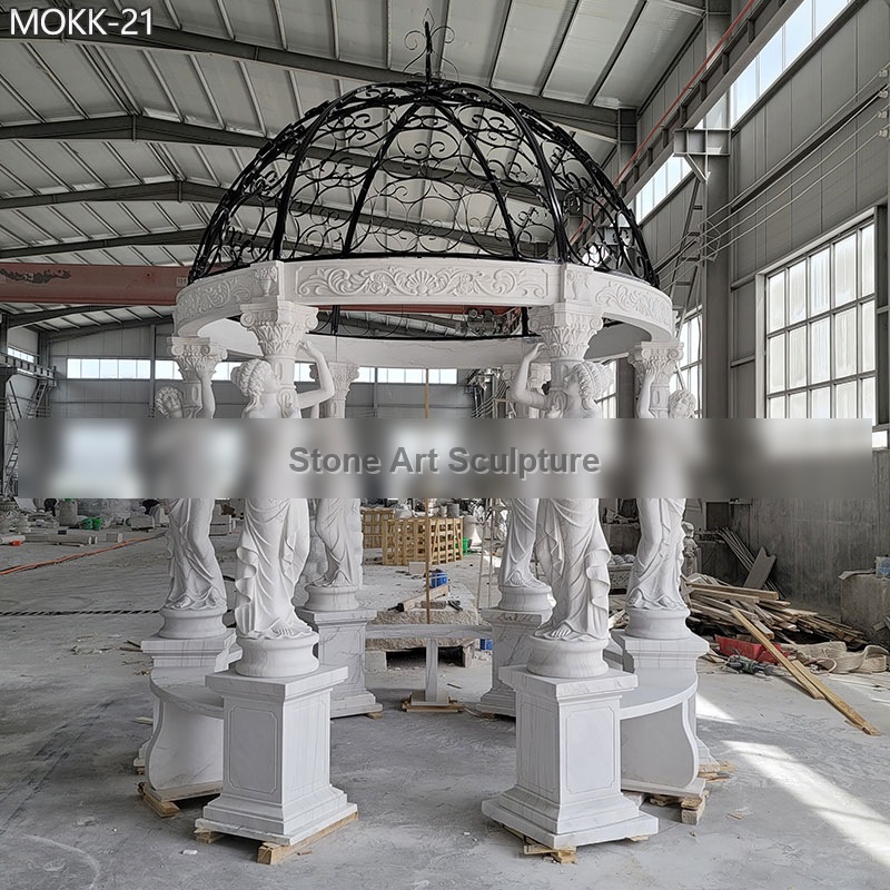 Popular Marble Column Gazebos for Sale Manufacturer MOKK-21 detail image