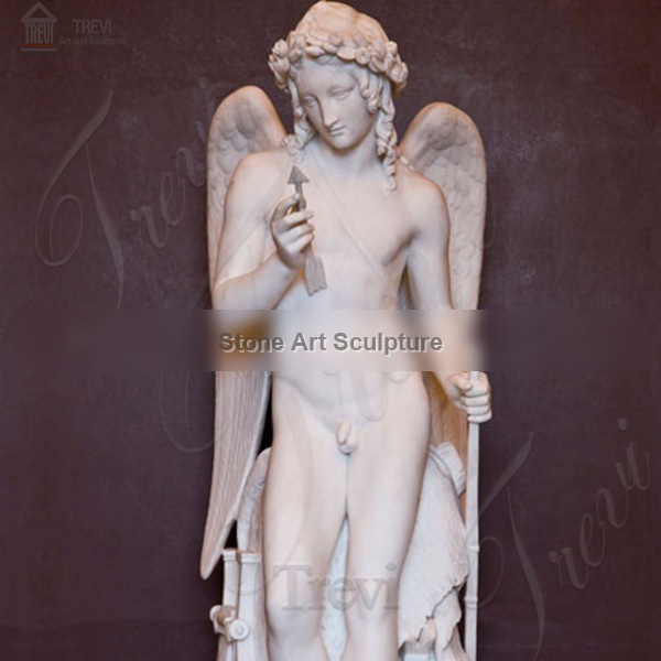 Famous Art Cupid from Thorvaldsen Museum Angel Marble Statue for Sale MOKK-213