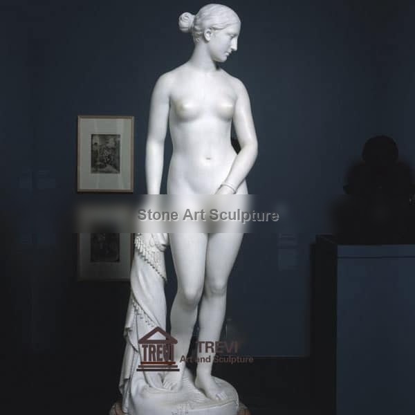 Famous Nude Marble Woman Statue The Greek Slave for sale MOKK-219