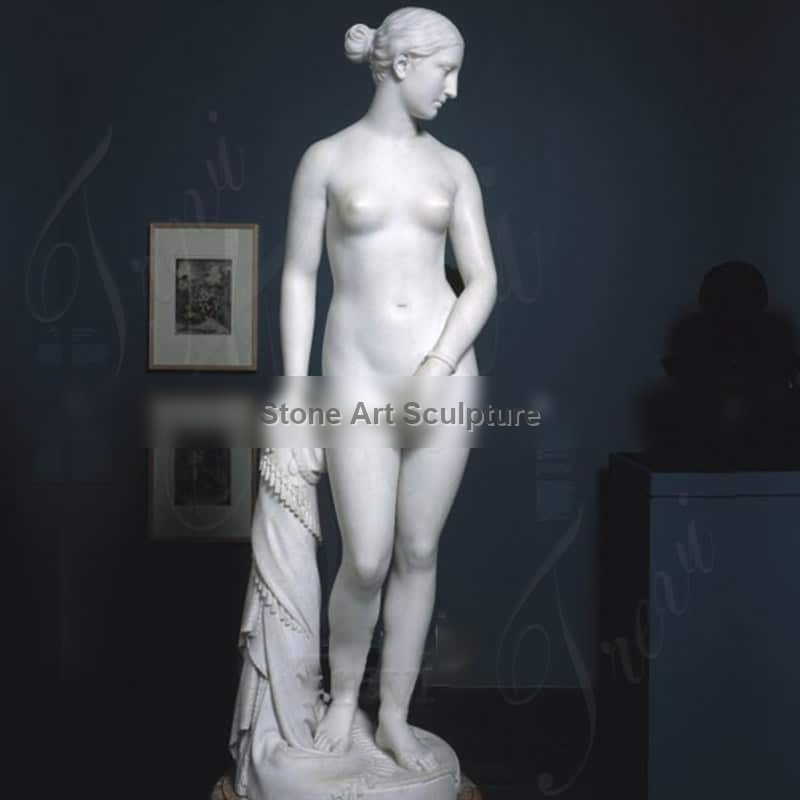 Famous Nude Marble Woman Statue The Greek Slave for sale MOKK-219 detail image