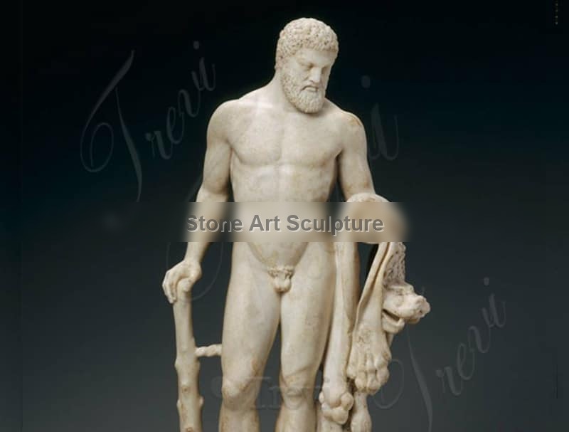 Life Size Outdoor Marble Hercules Statue for Sale MOKK-226 detail image