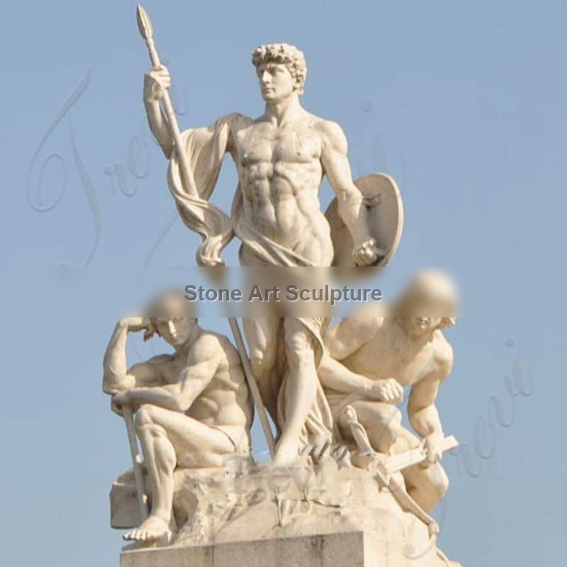 Outdoor Marble Piazza Venezia Statue in Rome for Square decor MOKK-247 detail image