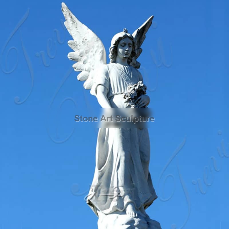 Large Avenger Angel Marble Garden Statue for Square Ornaments BOKK-265 detail image