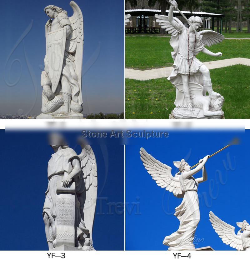 Large Avenger Angel Marble Garden Statue for Square Ornaments BOKK-265 detail image