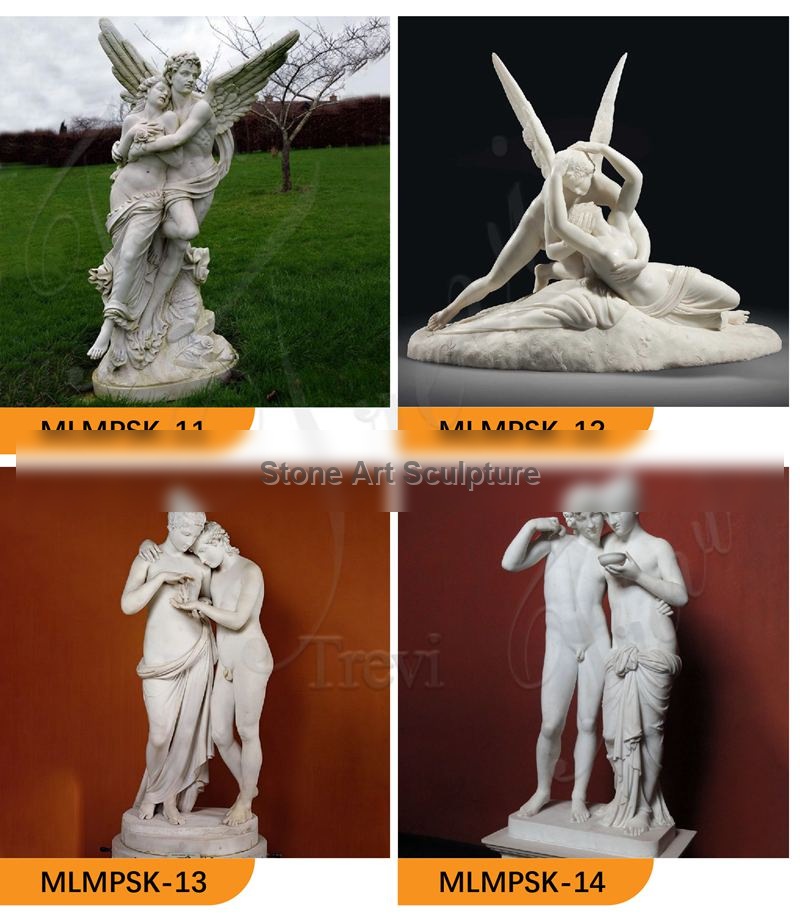 Marble Cupid Statue Cupid kindling the Torch of Hymen For Sale MOKK-267 detail image