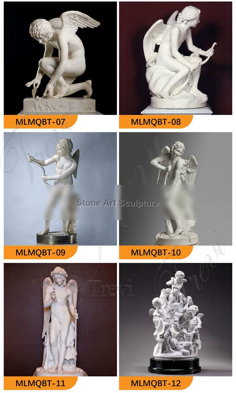 Marble Cupid Statue Cupid kindling the Torch of Hymen For Sale MOKK-267 detail image