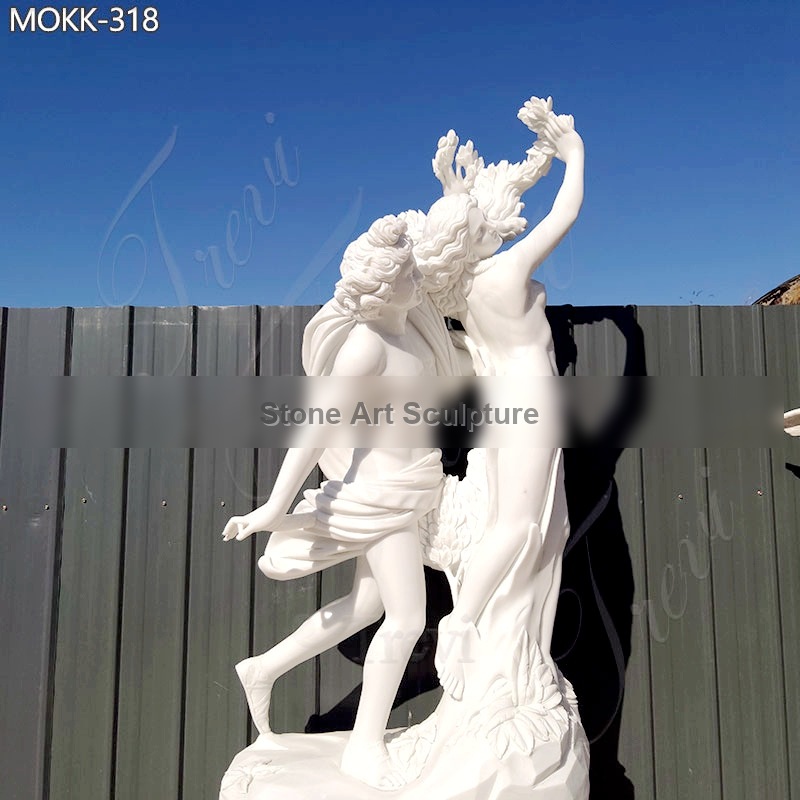 Life Size Marble Garden Statue Apollo and Daphne for Sale MOKK-318 detail image