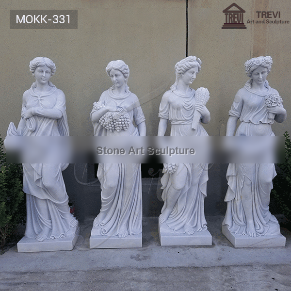 Seasons Goddess Outdoor Marble Garden Statue for Sale MOKK-331