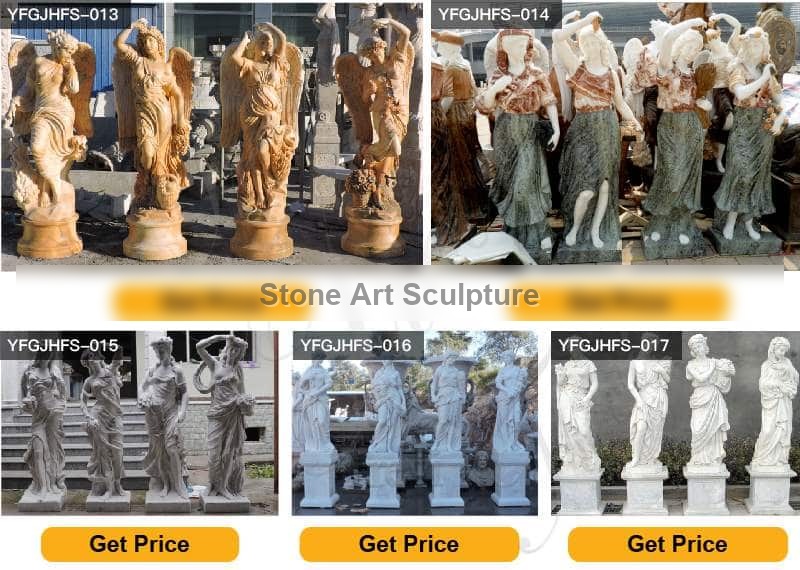 Seasons Goddess Outdoor Marble Garden Statue for Sale MOKK-331 detail image