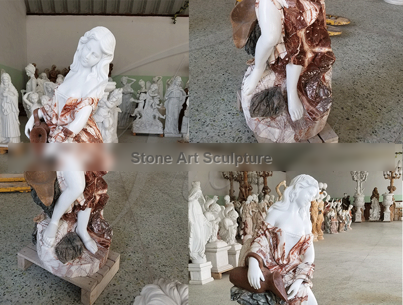 Best Beautiful Hand Carved with Statuary Marble Fountian Online MOKK-332 detail image