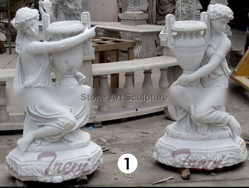 Hot Sale Large Modern Outdoor Plant Pots Carved Figure Statue for Sale MOKK-43-2 detail image