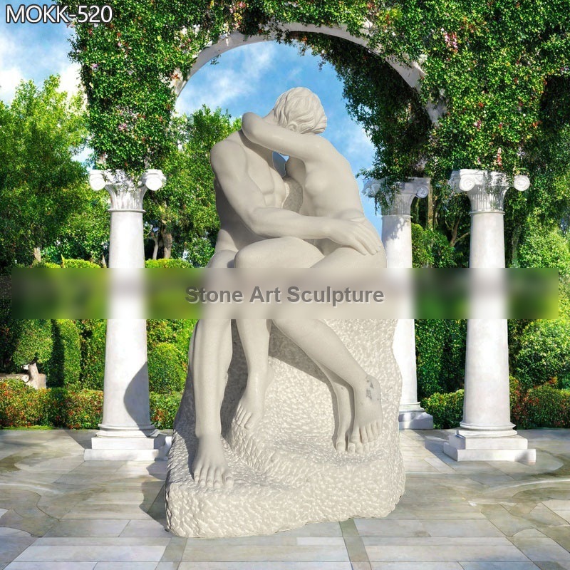 Marble Auguste Rodin Kiss Sculpture Replica for Sale