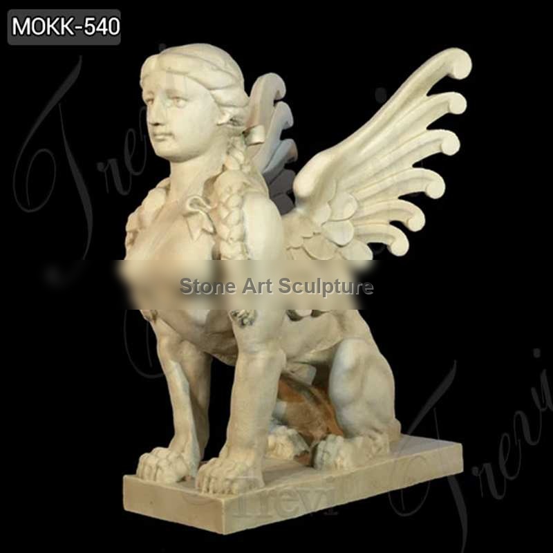 Handmade Famous Sphinx Marble Statue with Competitive Price MOKK-540 detail image