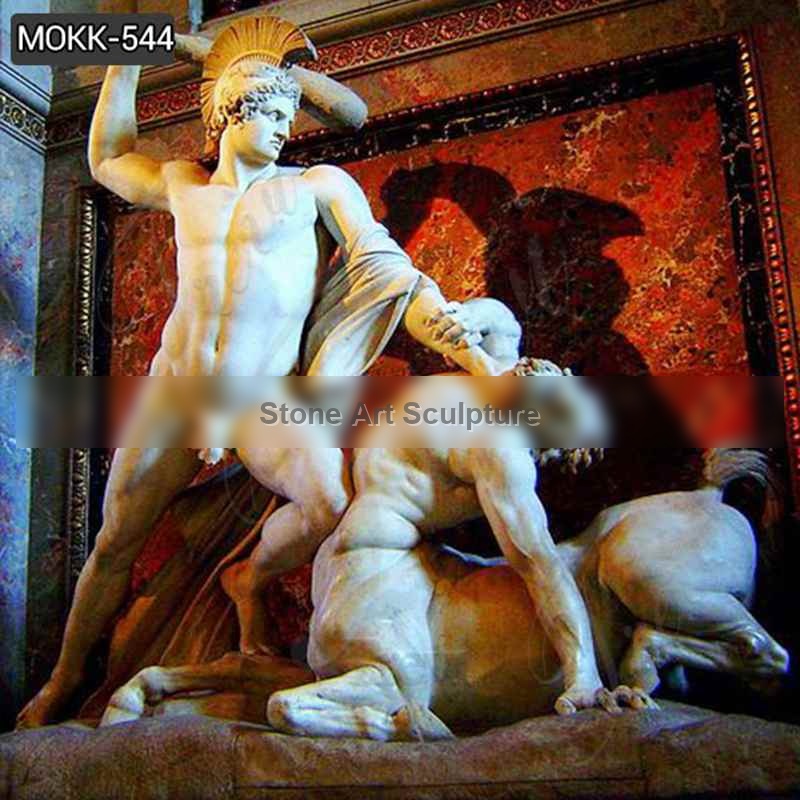Famous Theseus Defeats the Centaur Marble Sculpture Replica MOKK-544 detail image