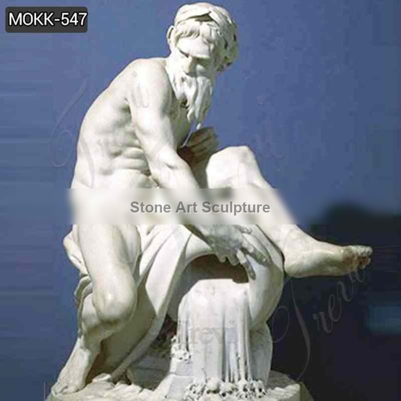 Decorative Famous Sculpture A River God Marble Statue for Sale MOKK-547 detail image