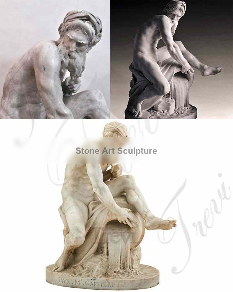 Decorative Famous Sculpture A River God Marble Statue for Sale MOKK-547 detail image