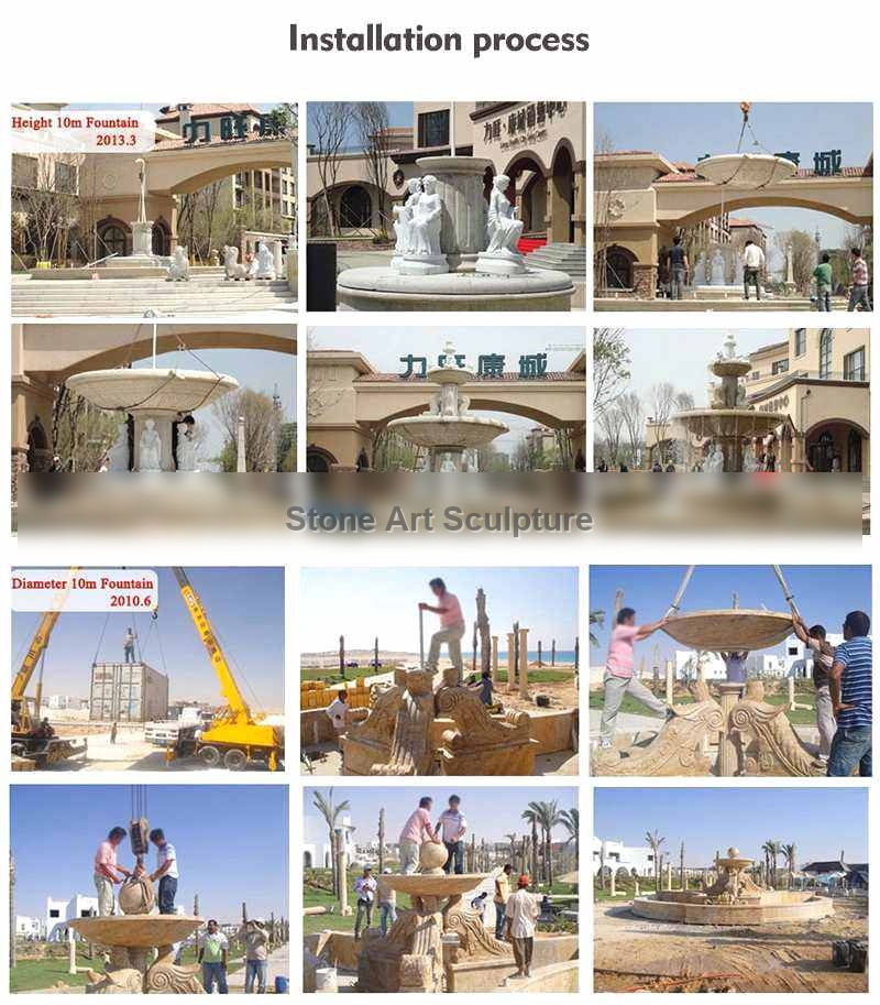 Custom Made Marble Stone Tiered Water Fountain Manufacturer MOKK-549 detail image