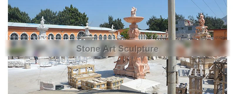 Nice Price Outdoor Home Decoration Stone Fountain Statue for Sale MOKK-556 detail image