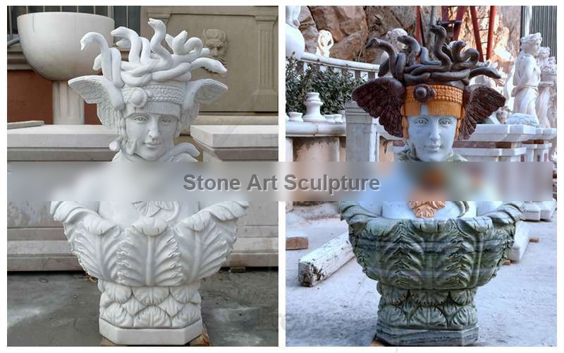 Hand of Medusa Marble Art Sculpture Supplier MOKK-600 detail image