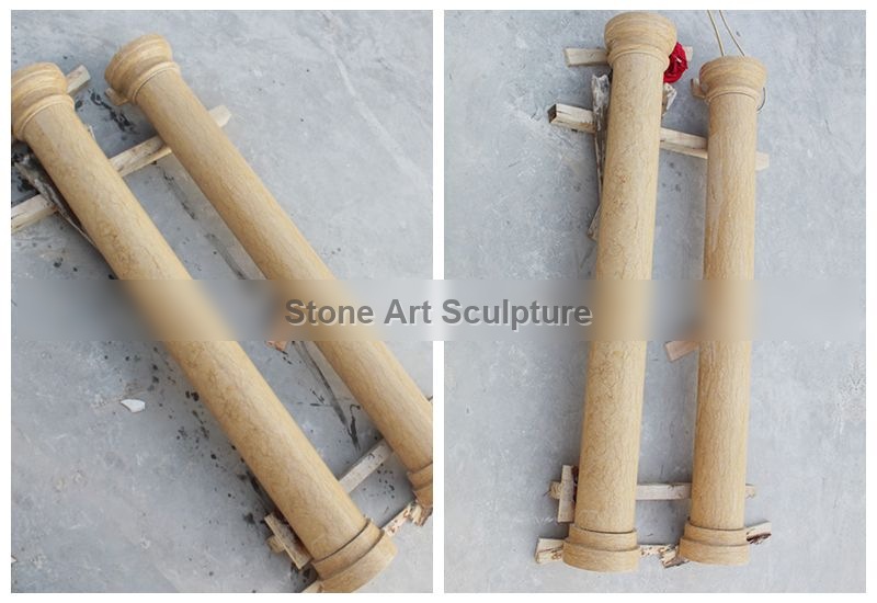 Natural Solid Beige Granite Column Pedestals Factory Supply MOKK-628 detail image