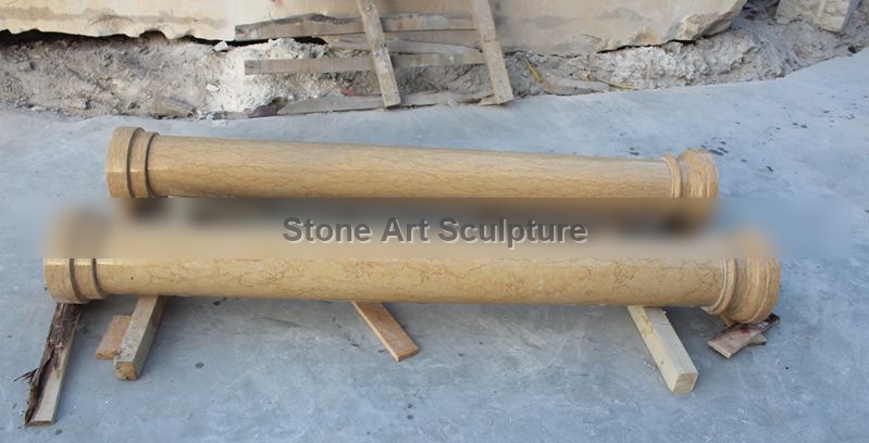 Natural Solid Beige Granite Column Pedestals Factory Supply MOKK-628 detail image