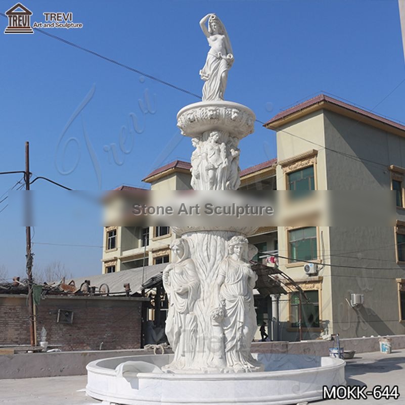 Large Tiered Marble Statuary Fountain for Garden Supplier MOKK-644
