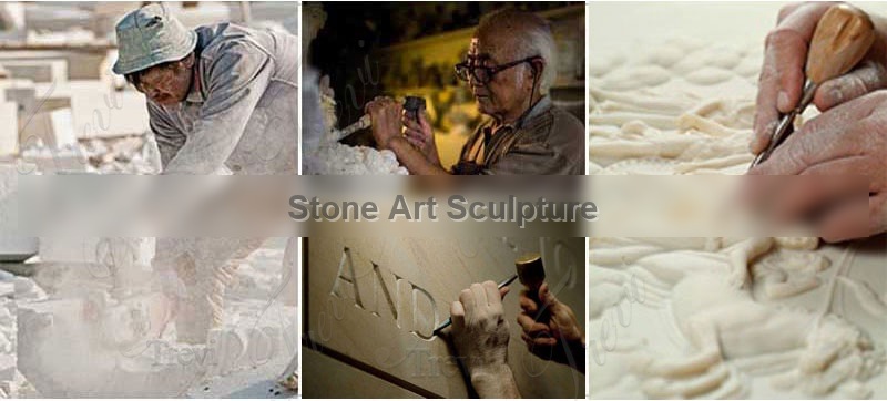 Natural Limestone Wall Fountain with Satyr Head Statue for Sale MOKK-667 detail image