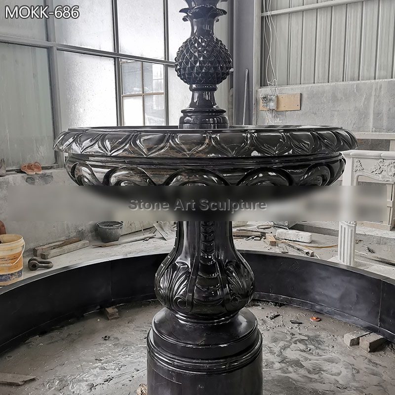 Black Granite Water Fountain for Outdoor MOKK-686 detail image