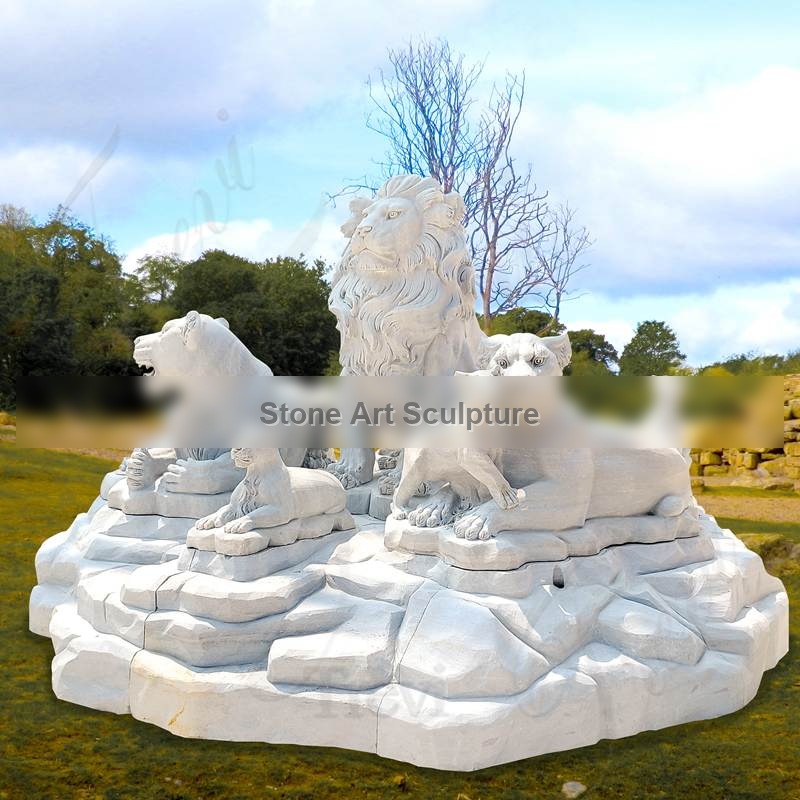 Life-Like Custom Lion Statues Outdoor Garden Decor for Sale MOKK-689 detail image