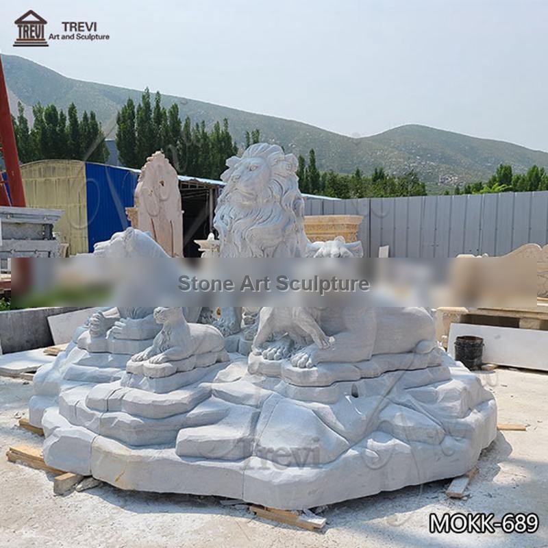 Life-Like Custom Lion Statues Outdoor Garden Decor for Sale MOKK-689 detail image