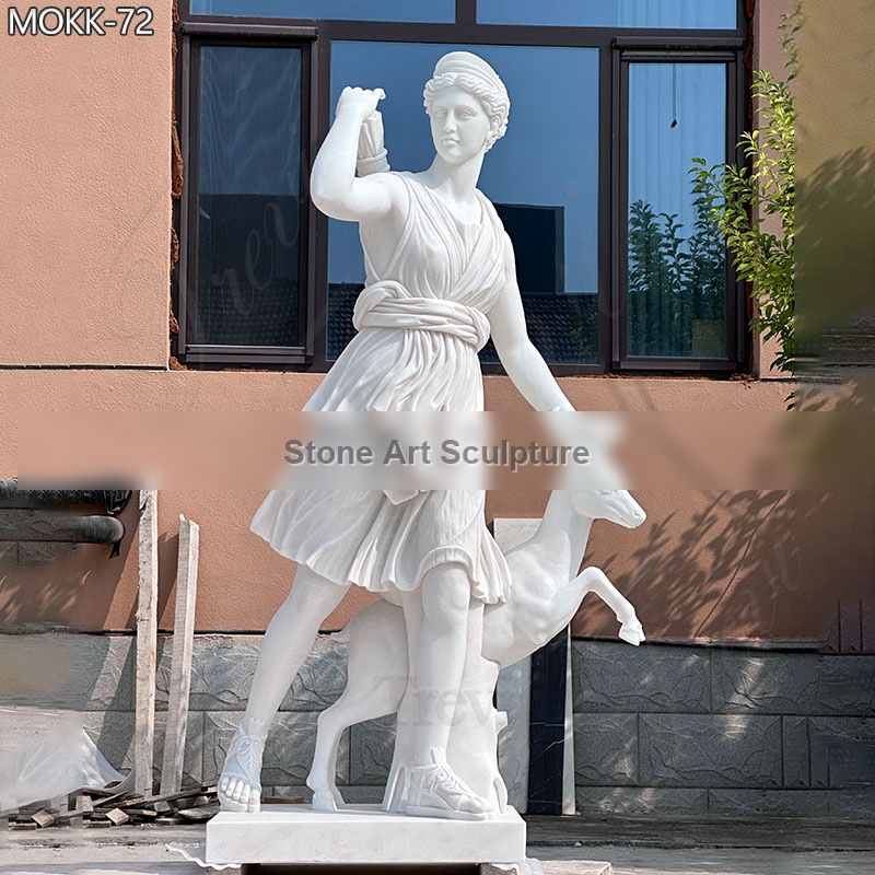 Outdoor Marble Artemis Diana Statue Garden Decor MOKK-72 detail image