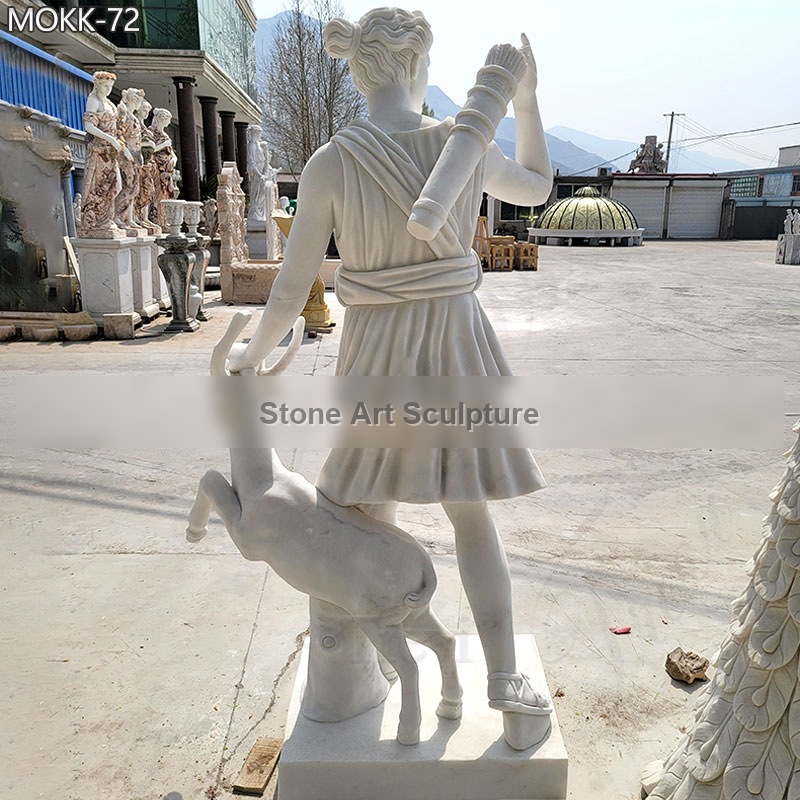 Outdoor Marble Artemis Diana Statue Garden Decor MOKK-72 detail image