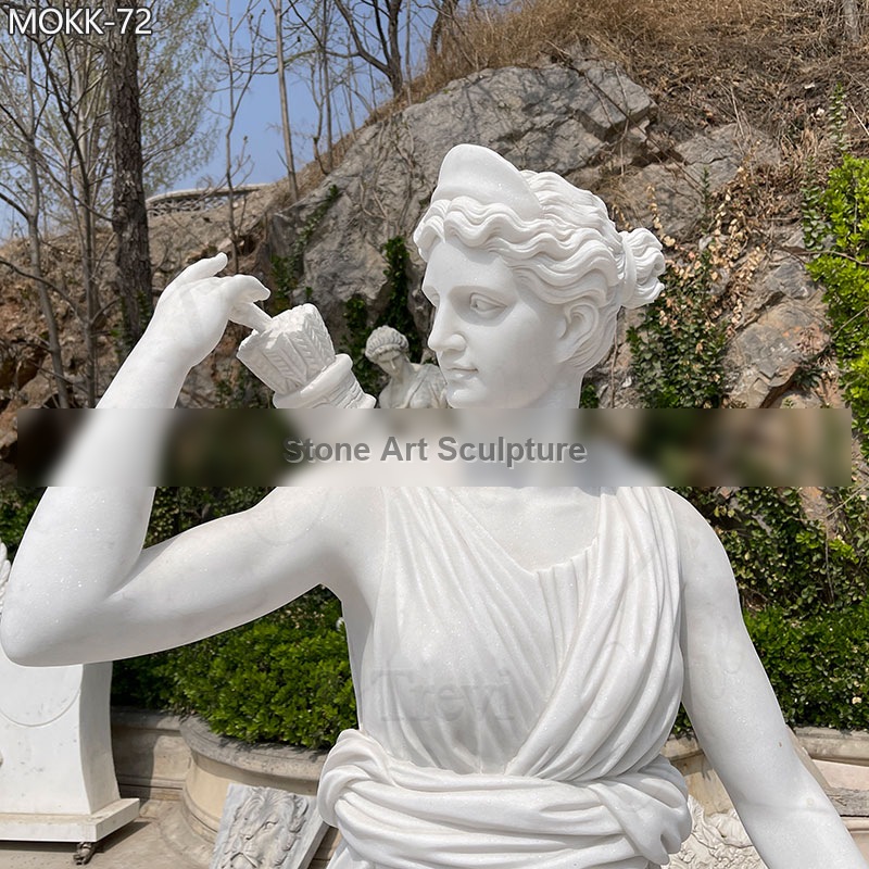 Outdoor Marble Artemis Diana Statue Garden Decor MOKK-72 detail image