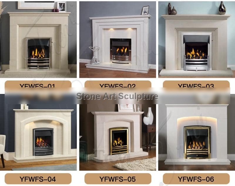 Home Decoration French Marble Fireplace surround for Sale MOKK-772 detail image